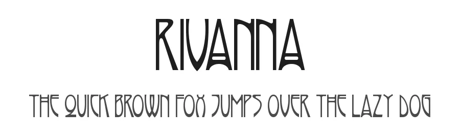 Rivanna by Nick's Fonts — Decorative Font