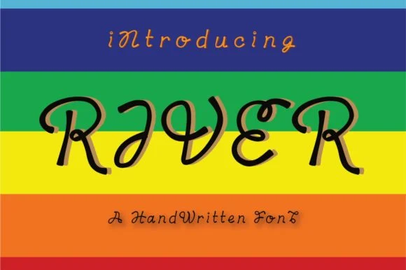 River Font by SENSE LIBRARY by SENSE LIBRARY — Script Handwritten Font