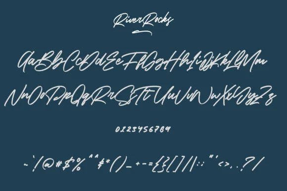 River Rocks Font by Maulana Creative — Script Handwritten Font — thumbnail 8