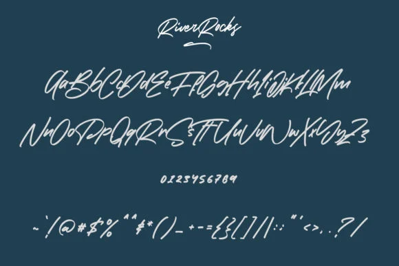 River Rocks Font by Maulana Creative — Script Handwritten Font — thumbnail 9