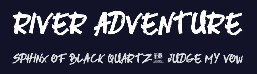 River Adventure by LJ Design Studios — Script Handwritten Font — thumbnail 2