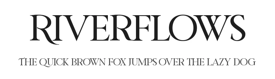 Riverflows by Kong Font — Serif Font