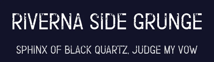 Riverna Side Grunge by Rvandtype — Decorative Font — thumbnail 2