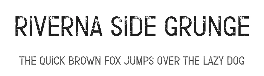 Riverna Side Grunge by Rvandtype — Decorative Font