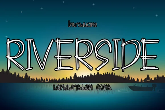 Riverside Font by boogaletter by boogaletter β Script Handwritten Font