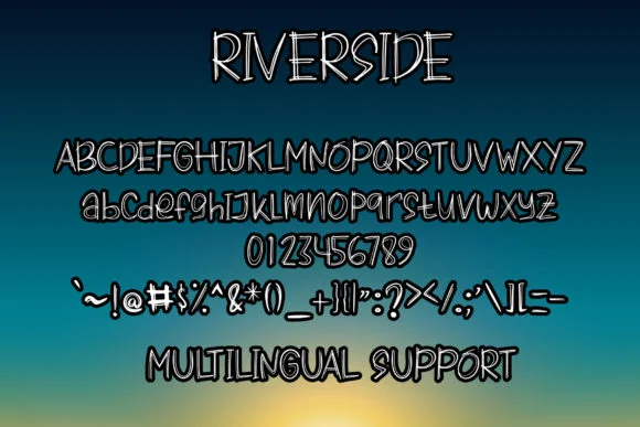 Riverside Font by boogaletter by boogaletter — Script Handwritten Font — thumbnail 5