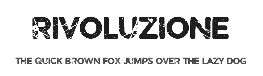 Rivoluzione by Woodcutter — Decorative Font