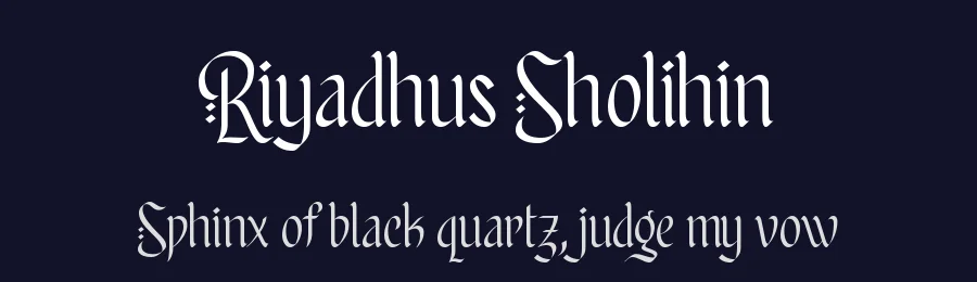 Riyadhus Sholihin by Moka Type Studio — Decorative Font — thumbnail 2