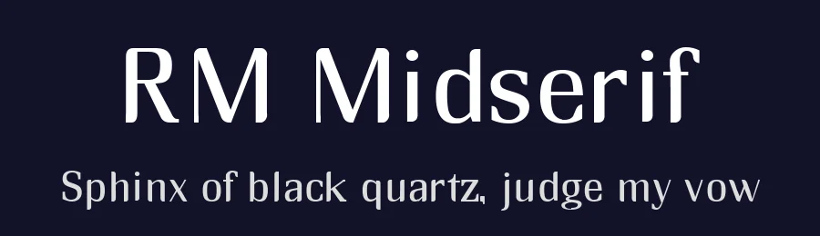 RM Midserif by Luiz Campos — Sans Serif Font — thumbnail 2