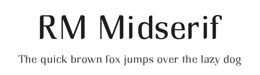 RM Midserif by Luiz Campos — Sans Serif Font