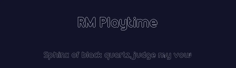 RM Playtime by Ray  Meadows — Decorative Font — thumbnail 2