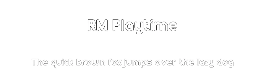 RM Playtime by Ray  Meadows — Decorative Font
