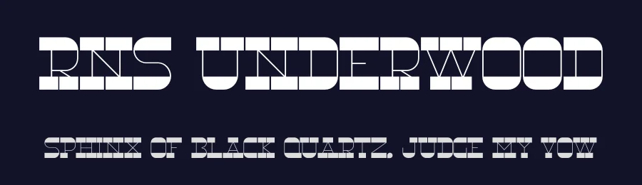 RNS Underwood by RNS — Decorative Font — thumbnail 2