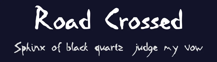 Road Crossed by Shane R — Script Handwritten Font — thumbnail 2