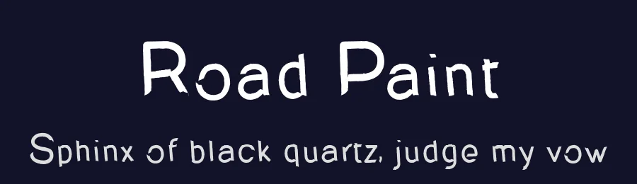 Road Paint by Muhammad Nichal Zaki — Decorative Font — thumbnail 2