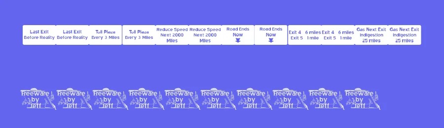Road to Nowhere JL by Jeff Levine — Dingbats Font — thumbnail 3