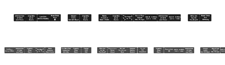 Road to Nowhere JL by Jeff Levine — Dingbats Font