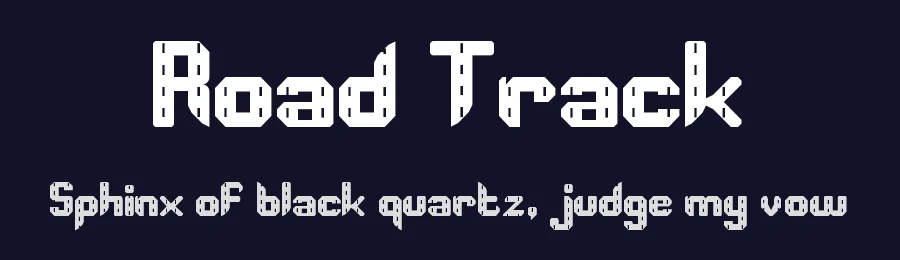 Road Track by Lavenia — Decorative Font — thumbnail 2