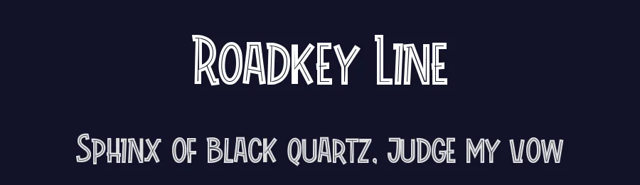 Roadkey Line by Holisfonts.com — Decorative Font — thumbnail 2