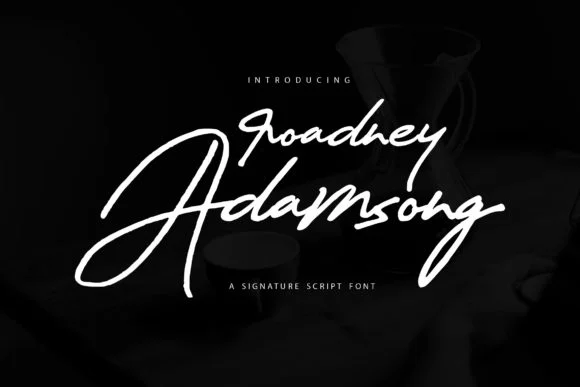 Roadney Adamsong Font by Vunira — Script Handwritten Font