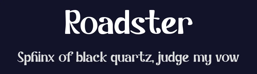 Roadster by Pinisiart — Decorative Font — thumbnail 2