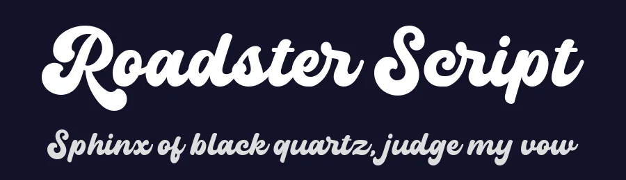 Roadster Script by Pen types — Script Handwritten Font — thumbnail 2