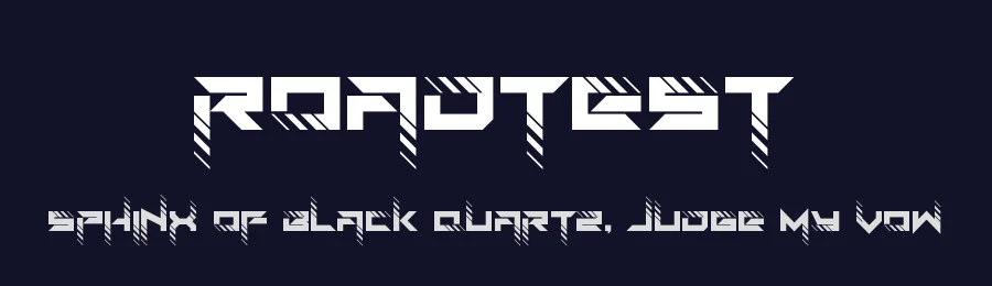 Roadtest by EyeCone — Display Font — thumbnail 2