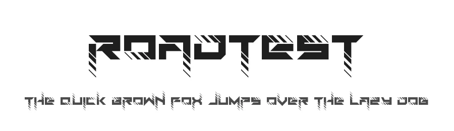 Roadtest by EyeCone — Display Font
