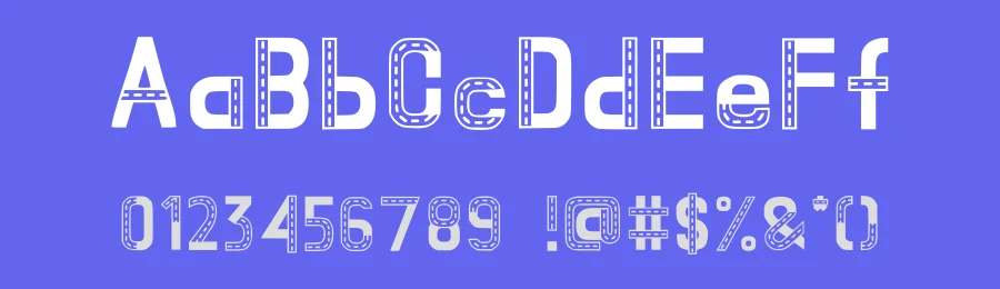 Roadtrack by Sherleen Christie Soetanto — Decorative Font — thumbnail 3