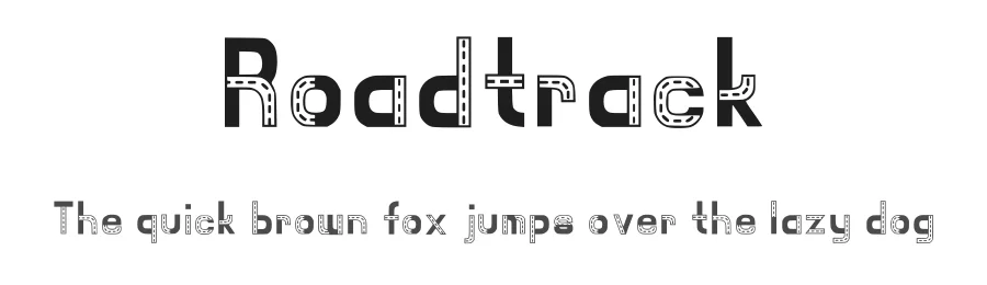 Roadtrack by Sherleen Christie Soetanto — Decorative Font