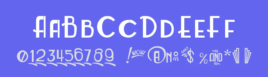 Roarin' Twenties Counterfeit by James Barnardo — Decorative Font — thumbnail 3