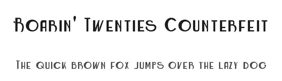 Roarin' Twenties Counterfeit