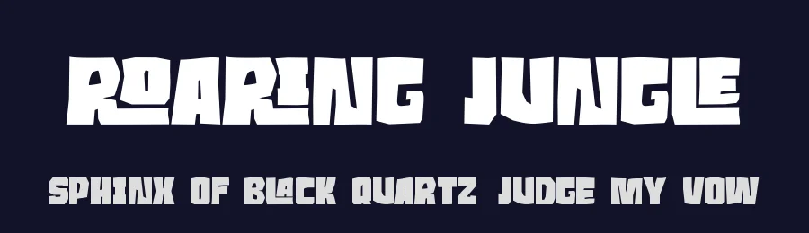 Roaring Jungle by Riyadh Rahman — Decorative Font — thumbnail 2