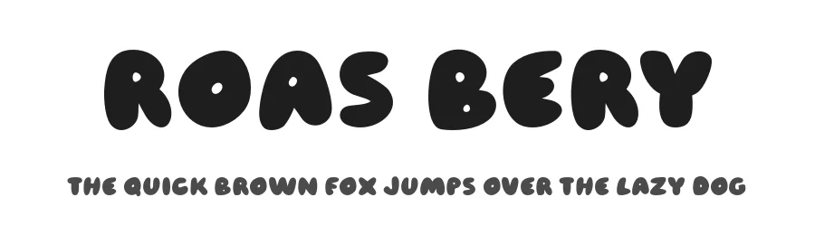 Roas Bery by Origin Type — Decorative Font