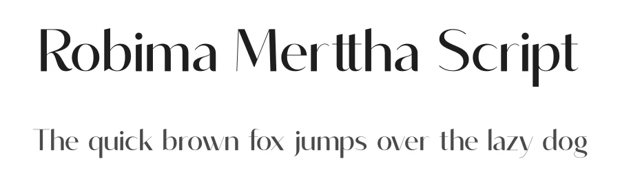 Robima Merttha Script
