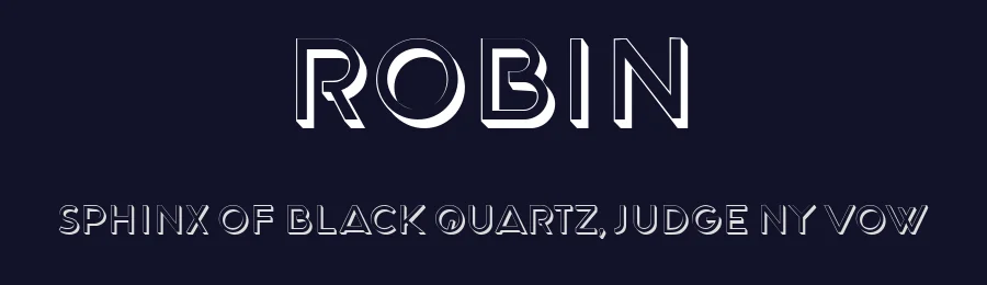 Robin by Vladimir Nikolic — Sans Serif Font — thumbnail 2