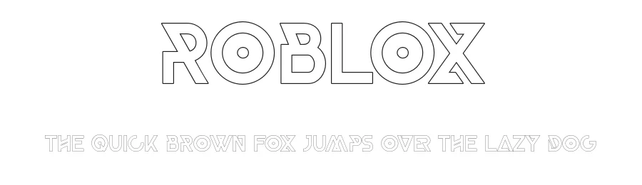 Roblox by 177Studio — Display Font