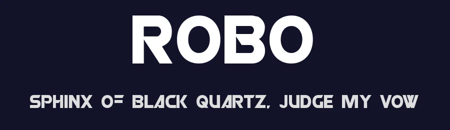 Robo by Purdy Design — Display Font — thumbnail 2