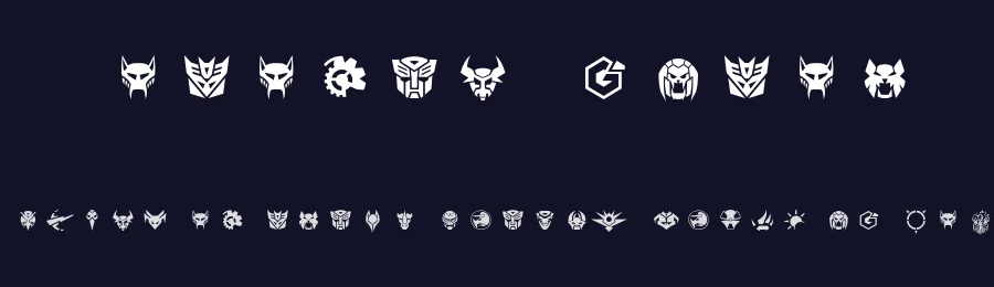 Robofan Symbol by Cesar Puertas — Dingbats Font — thumbnail 2