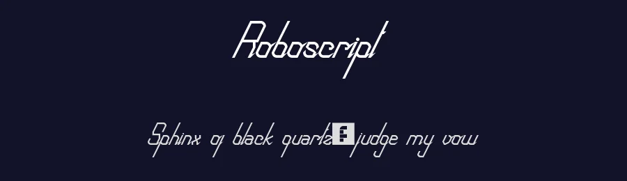 Roboscript by softhunterdevil — Decorative Font — thumbnail 2