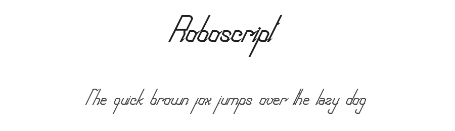 Roboscript by softhunterdevil — Decorative Font
