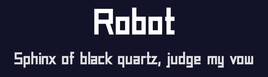 Robot by Fortress Tech — Display Font — thumbnail 2