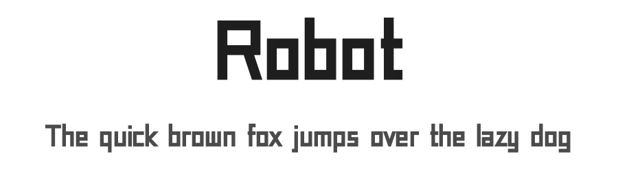 Robot by Fortress Tech — Display Font