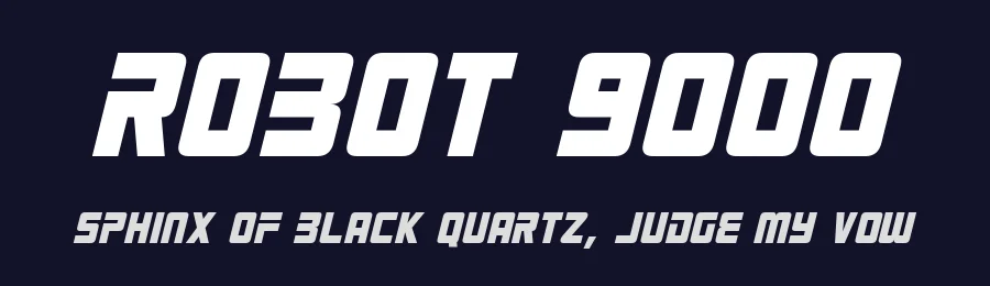 Robot 9000 by Hawtpixel — Display Font — thumbnail 2