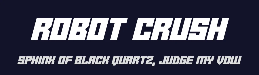 Robot Crush by Hawtpixel — Display Font — thumbnail 2