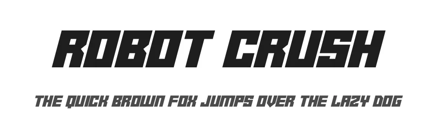 Robot Crush by Hawtpixel — Display Font