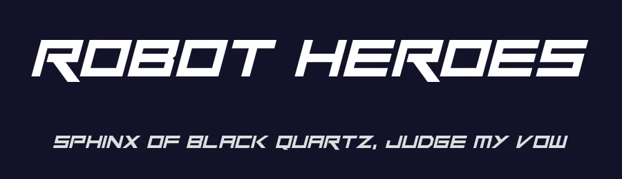 Robot Heroes by Hawtpixel — Display Font — thumbnail 2