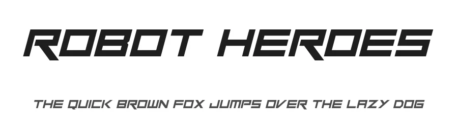 Robot Heroes by Hawtpixel — Display Font