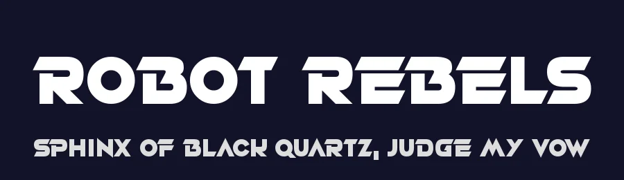 Robot Rebels by Hawtpixel — Display Font — thumbnail 2