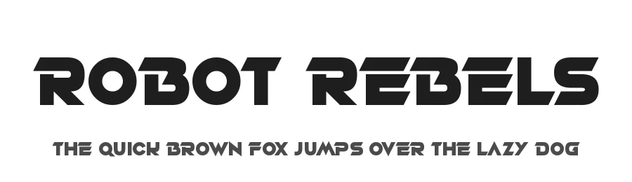 Robot Rebels by Hawtpixel — Display Font
